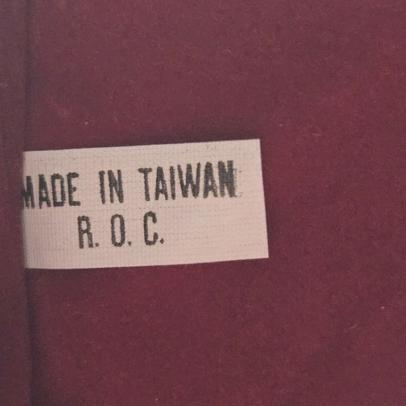 Vintage Leather Maroon Travel Cosmetics Bag Red Velvet Inner Pockets - Picture 7 of 7